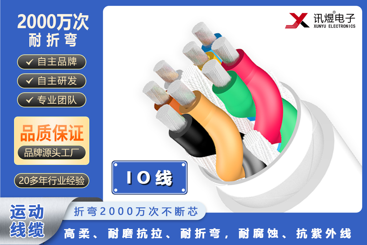 訊煜高柔運動線纜-IO線（2000萬次）