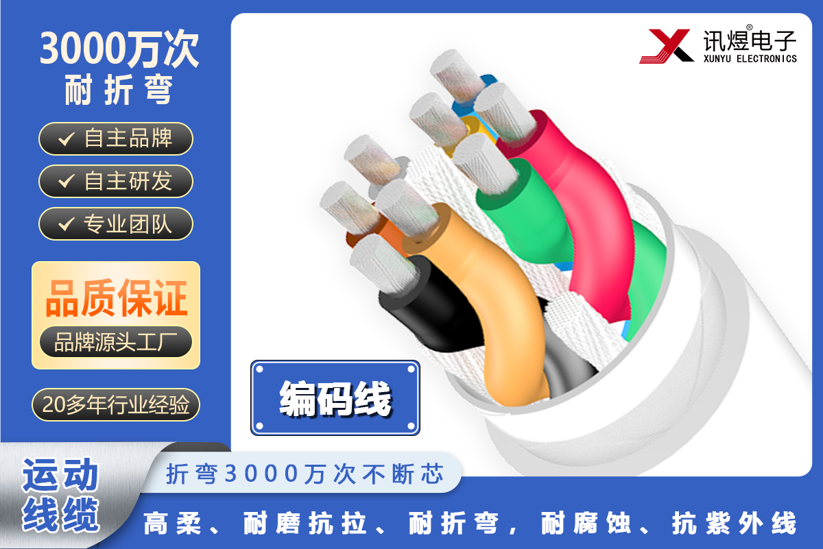 訊煜高柔運動線纜-編碼線（3000萬次）